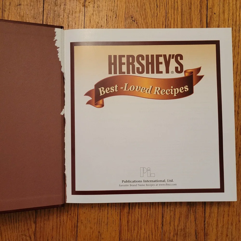 Hersheys Cookbook Best Loved Recipes Hardcover Gift Home Decor Staging Retro